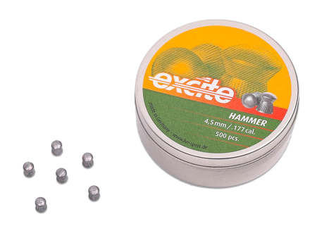 Пули для пневматики H&N Excite Hammer кал. 4,5 мм (7,87 grain / 0,51 г) уп. 500 шт