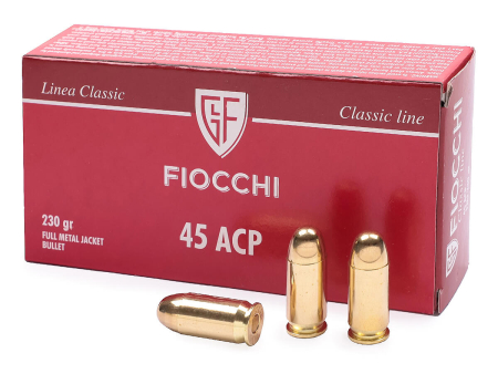 Патрон Fiocchi Classic кал. .45 ACP FMJ (230 grain / 14,9 г) уп. 50 шт