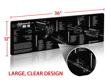 Оружейный неоприновый коврик для чистки TekMat AR10 (300х910 мм)