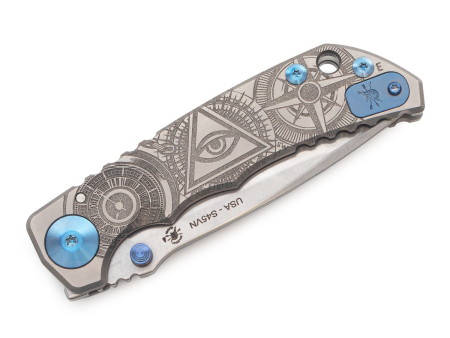 Складной нож Spartan Blades Harsey Oculus, рукоять Titanium, клинок CPM S45VN StoneWash (100 мм)