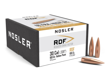 NOSLER RDF HP КАЛ..30 (.308), 168GR/ 10,8G (х100 шт) пуля