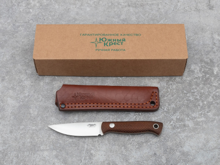 Нож Small, Рукоять -Микарта койот, насечка