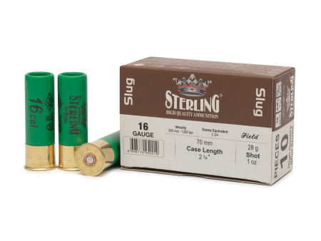 Патрон пулевой STERLING кал. 16/70 Slug 28 г, уп. 10 шт