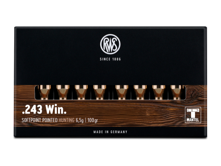 Патрон RWS кал. .243 Win. Teilmantel Spitz Soft Point (100 grain / 6,5 г) уп. 20 шт