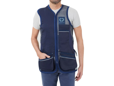Жилет Castellani Rio Evolution Skeet для спортивной стрельбы, мужской, тёмно-синий
