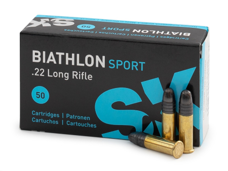 Патрон SK кал..22 LR Biathlon Sport, Round nose (40 grain / 2,59 г), уп. 50 шт