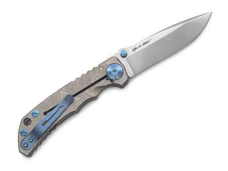 Складной нож Spartan Blades Harsey Oculus, рукоять Titanium, клинок CPM S45VN StoneWash (100 мм)