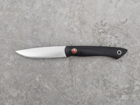 Нож BeaverKnife GranTourismo, рукоятка чёрная микарта с пином "Сюрикэн", сталь MagnaCut (105 мм)