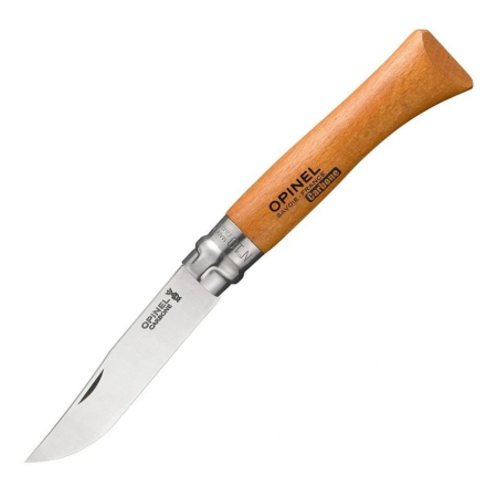 Нож Opinel №10, углеродистая сталь, бук, блистер, 000403