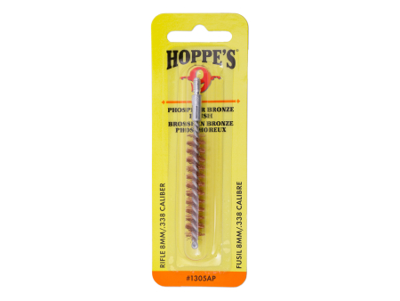 Бронзовый ёршик Hoppe's 1305AP из фосфористой щетины, калибр .338 (8,6 мм), внешняя резьба 8/32 
