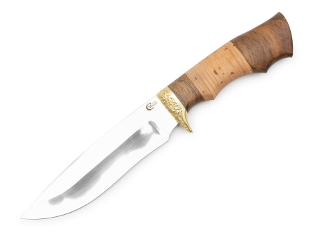 Нож Близнец,ст.65х13,береста,литье