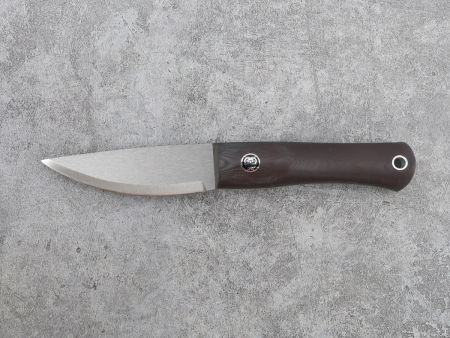 Нож BeaverKnife Bird&trout (12080. Ctm/ Elmax 2.5. шоколадная микарта , пин 372 Совва серебро. ножны птичка)
