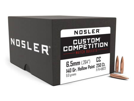 NOSLER CUSTOM COMPETITION HPBT КАЛ. 6,5 (.264), 140GR/ 9G (x250 шт) пуля