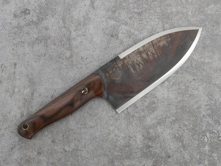 Поварской бушкрафт-нож BeaverKnife FoodChopper, рукоятка полисандр, пин "Мозайка", сталь PGK (157 мм)