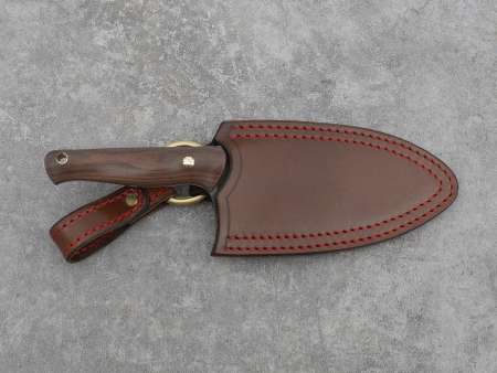 Поварской бушкрафт-нож BeaverKnife FoodChopper, рукоятка полисандр, пин "Мозайка", сталь PGK (157 мм)