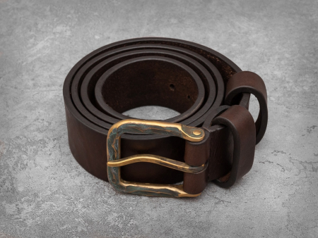 Ремень поясной Huntinghorn 125/4,2 см (54/56) коричневый (HH113902)