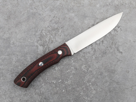 Нож Praiter,Рукоять -Микарта красно-черная,насечка