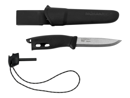 Нож Morakniv Companion Spark Black (с огнивом) (13567)