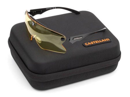 Очки для стрельбы Castellani C-Mask Pro (YELLOW / 82%) в жёстком чехле на 6 линз.