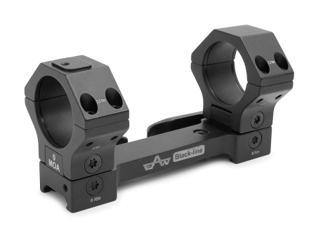 Кронштейн моноблочный Apel (EAW) black-line, быстросъемный (D34мм / BH 22мм / 0-20-40 MOA) на планку Picatinny