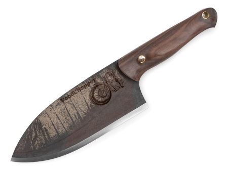 Поварской бушкрафт-нож BeaverKnife FoodChopper, рукоятка полисандр, пин "Мозайка", сталь PGK (157 мм)