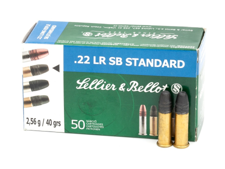 Патрон Sellier & Bellot SB Standard, кал. .22 LR (40 gr / 2.56 г) уп 50 шт