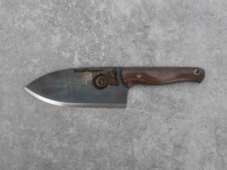 Поварской бушкрафт-нож BeaverKnife FoodChopper, рукоятка полисандр, пин "Мозайка", сталь PGK (157 мм)