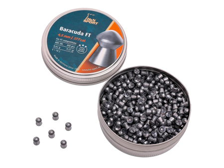 Пули для пневматики H&N Baracuda FT кал. 4,5 мм (9,57 grain / 0,62 г) уп. 400 шт
