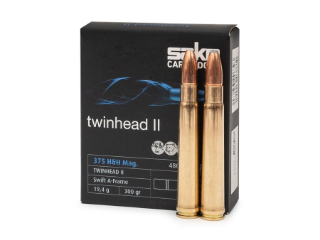 Патрон Sako Twinhead II кал..375 H&H Mag.Swift A-Frame  (300 grain / 19,4 г) уп. 10 шт