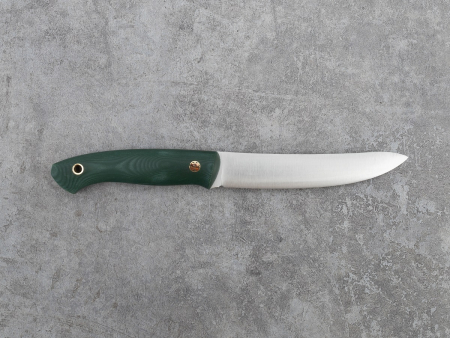 Нож BeaverKnife "Таёжные истории" (12095. Elmax 2.5, зелена микарта,Пин Мозайка,  ножны классика) 