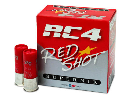 Патрон дробовой RC 4 Red Shot SuperNik Спорт кал.12/70 № 7,5 (2,4 мм) 28 г, уп. 25шт.