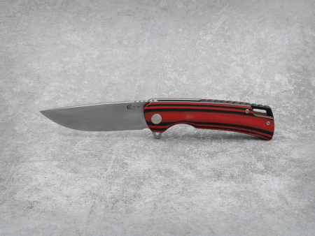 Нож Аляска (техно), складной ст.VG-10, рук.G10 (черно-красная)