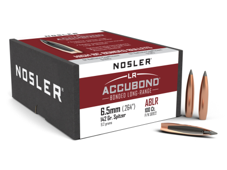 Пуля Nosler Accubond Long-Range Spitzer кал. 6,5 мм/.264" (142 grain / 9,2 г) уп. 100 шт