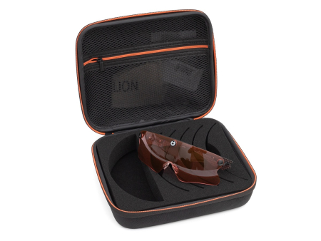 Очки для стрельбы Castellani C-Mask Pro (VERMILION / 46%) в жёстком чехле на 6 линз.