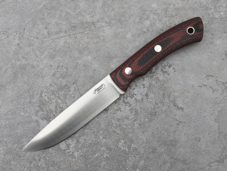 Нож Praiter,Рукоять -Микарта красно-черная,насечка