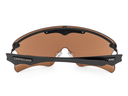 Очки для стрельбы Castellani C-Mask Pro (BROWN / 15%) в жёстком чехле на 6 линз.