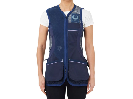 Жилет Castellani Rio Evolution Trap для спортивной стрельбы женский, тёмно-синий