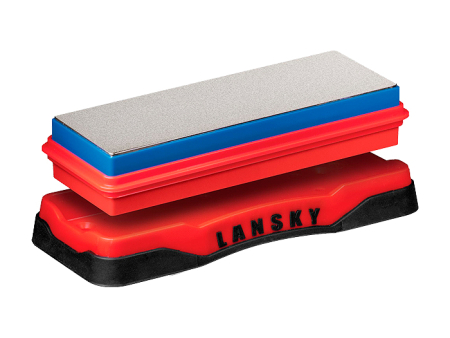 Абразивный двухстороний брусок Lansky Double-Sided Diamond Bench Stone с алмазным напылением на подложке - 120/600 Grit (DB-1260)