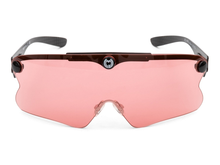Очки для стрельбы Castellani C-Mask Pro (VERMILION / 46%) в жёстком чехле на 6 линз.