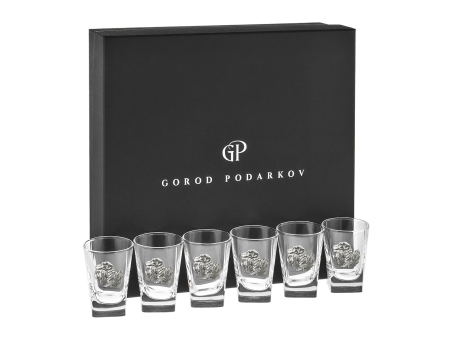 Набор водочных рюмок Gorod Podarkov "Легавая собака" (50 мл / 6 шт.)