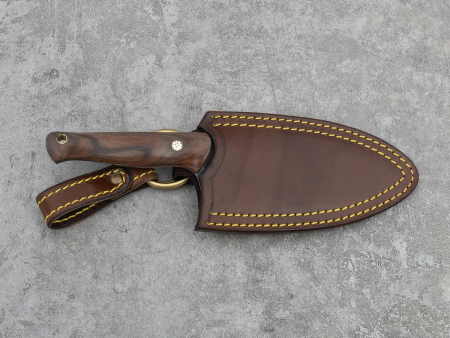 Поварской бушкрафт-нож BeaverKnife FoodChopper, рукоятка полисандр, пин "Мозайка", сталь PGK (157 мм)