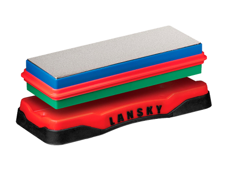 Абразивный двухстороний брусок Lansky Double-Sided Diamond Bench Stone с алмазным напылением на подложке - 280/600 Grit (DB-2860)