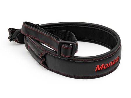 Фирменный ружейный ремень R8 Monza, чёрная кожа 