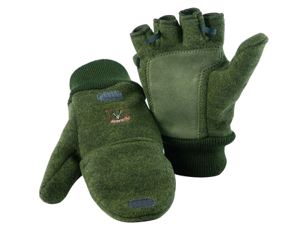 Варежки Riserva шерстяные с откидным клапаном, полиэстер (R1656)