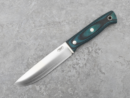 Нож Южный Крест Модель X, рукоять Микарта черно-синяя, насечка