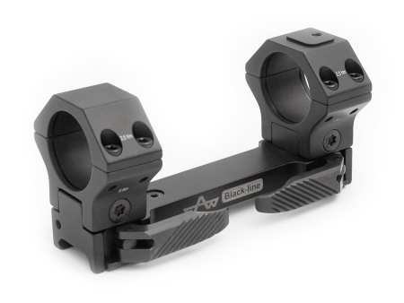 Кронштейн моноблочный Apel (EAW) black-line, быстросъемный (D30мм / BH 22мм / 0-20-40 MOA) на планку Picatinny