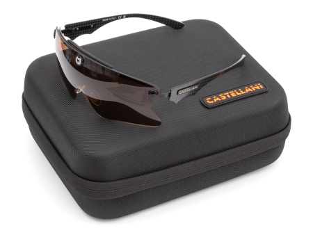 Очки для стрельбы Castellani C-Mask Pro (BROWN / 15%) в жёстком чехле на 6 линз.
