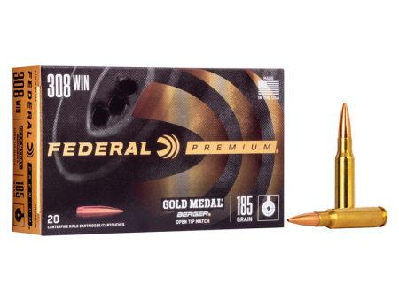 Патрон Federal Gold Medal кал. .308 Win. Berger Jugernaught OTM (185 grain / 11,9 г) уп. 20 шт