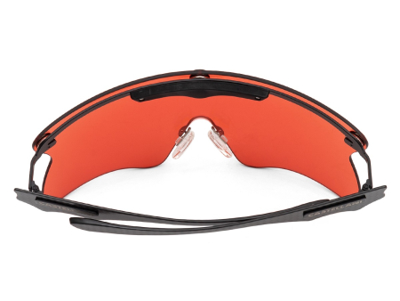 Очки для стрельбы Castellani C-Mask Pro (HYPER ORANGE / 33%) в жёстком чехле на 6 линз.