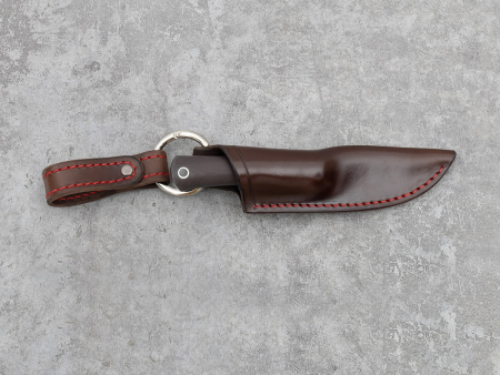 Нож BeaverKnife Bird&trout (12080. Ctm/ Elmax 2.5. шоколадная микарта , пин 372 Совва серебро. ножны птичка)